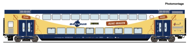 Roco 6200107 - H0 - Doppelstockwagen Ruhe-Wagen, Metronom, Ep. VI